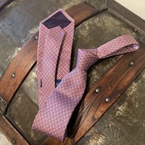 Polo by Ralph Lauren Pink and Blue Geometric Tie
